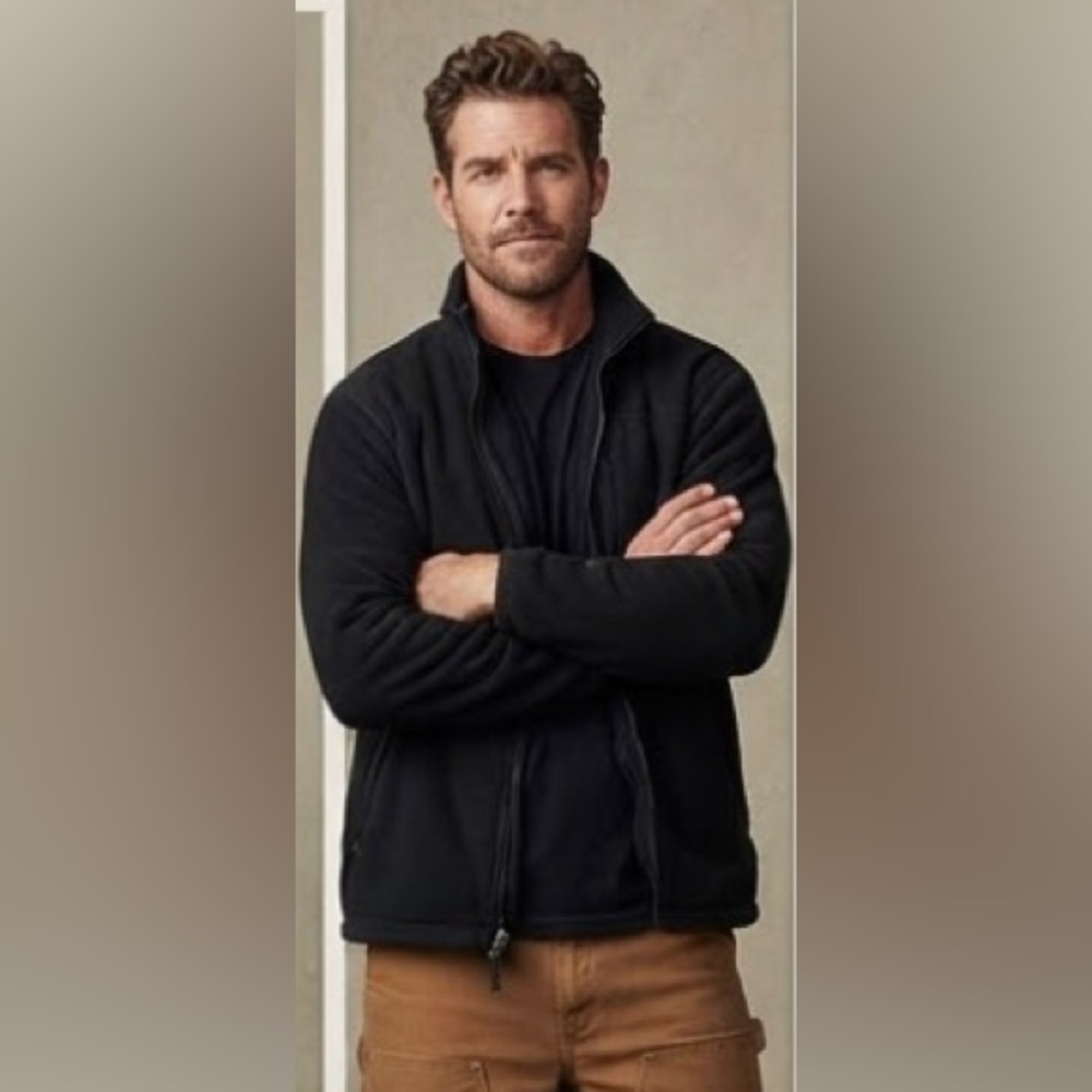 Rough | vintage black Full Zip Fleece Jacket